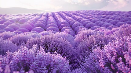 Obraz premium lavender seamless pattern wallpaper