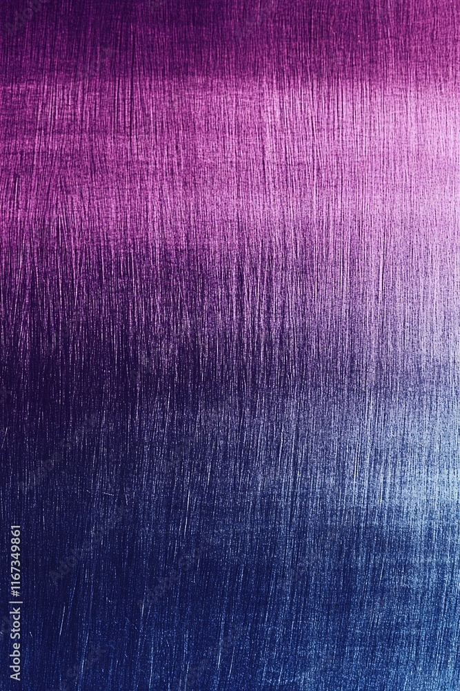 Poster dark indigo to violet gradient with fine grain and glowing particle accents for depth.