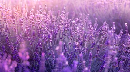 Naklejka premium lavender seamless pattern wallpaper