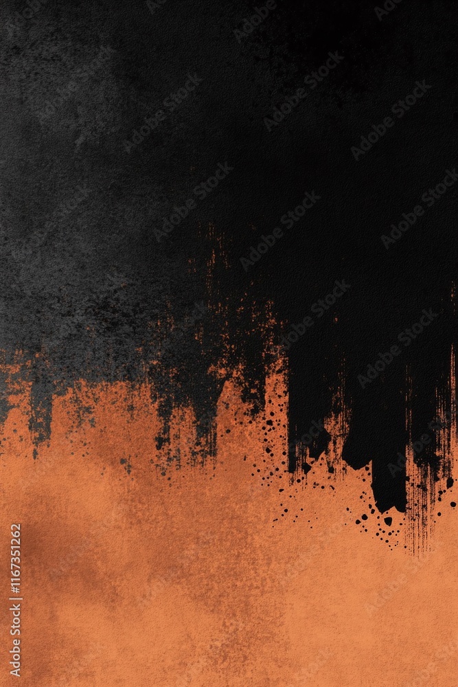 Poster dark sienna transitioning into black with subtle noise overlay for a natural-themed design.