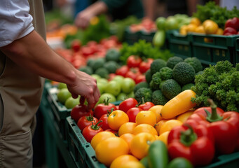 organic vegetables picked peak ripeness maximum flavor nutritional value every day local markets