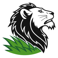 lion head vector
