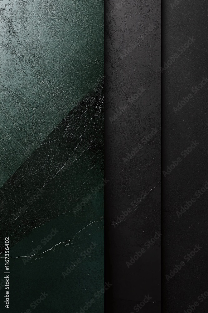 Poster dynamic gradient banner blending dark forest green into black with a subtle grain overlay.