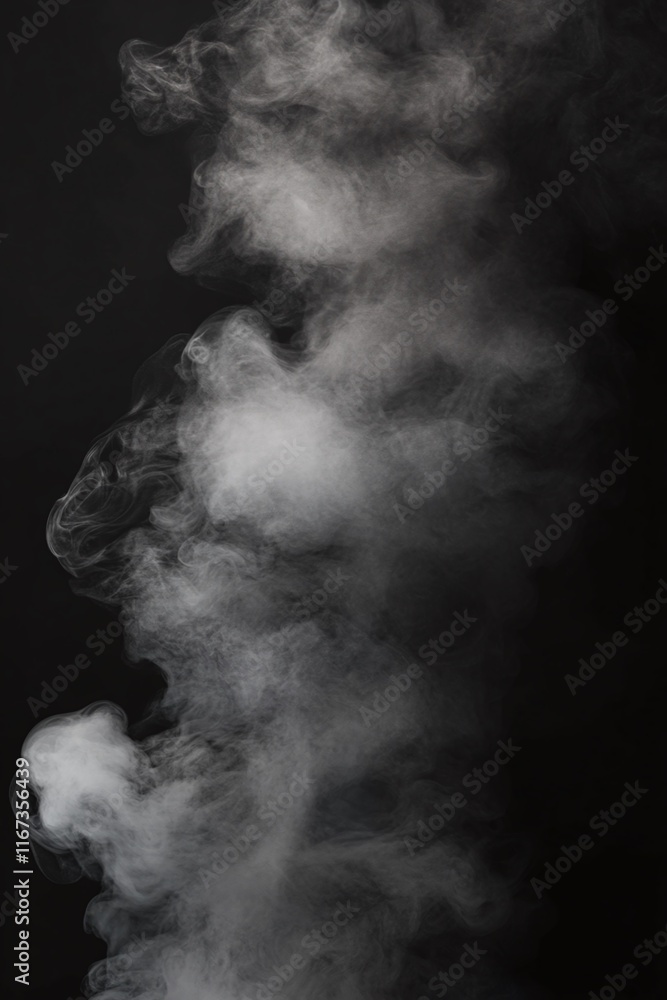 Poster dynamic gradient banner transitioning from smoky gray to black with subtle grain effects.