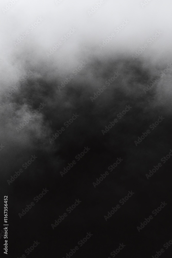 Poster dynamic gradient banner transitioning from smoky gray to black with subtle grain effects.