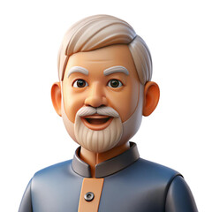 3d render of a person with a magnifying glass