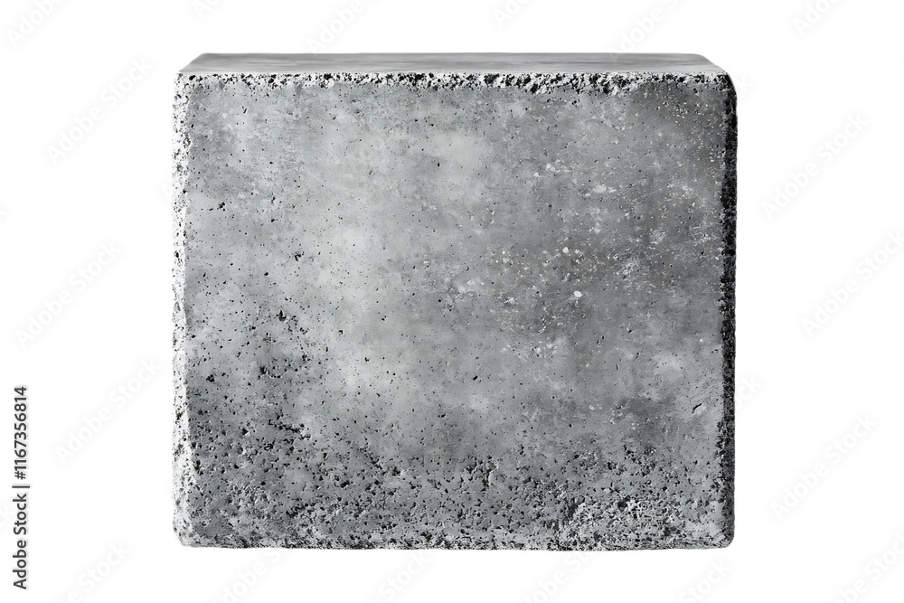 Poster [transparent background png]modern concrete block cube decorative object