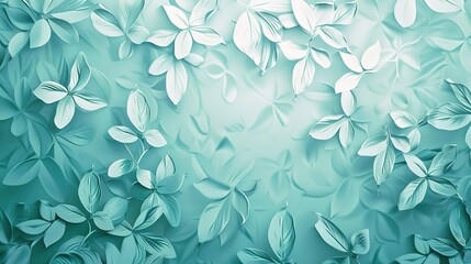 Fototapeta premium mint green seamless pattern wallpaper