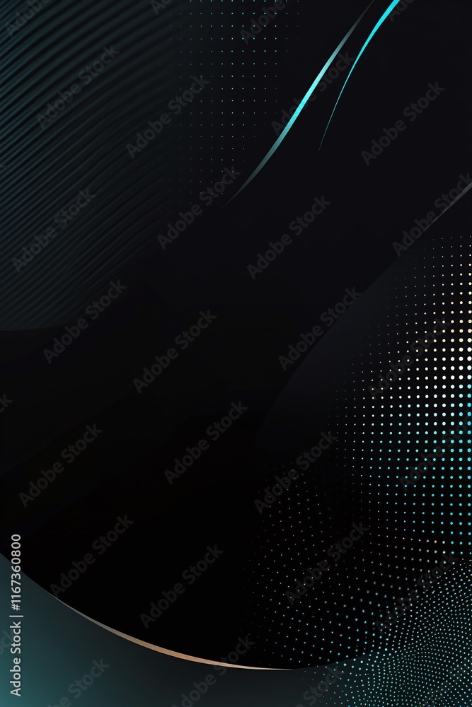 Poster gradient background blending dark teal into black with a soft grainy texture for a sleek feel.