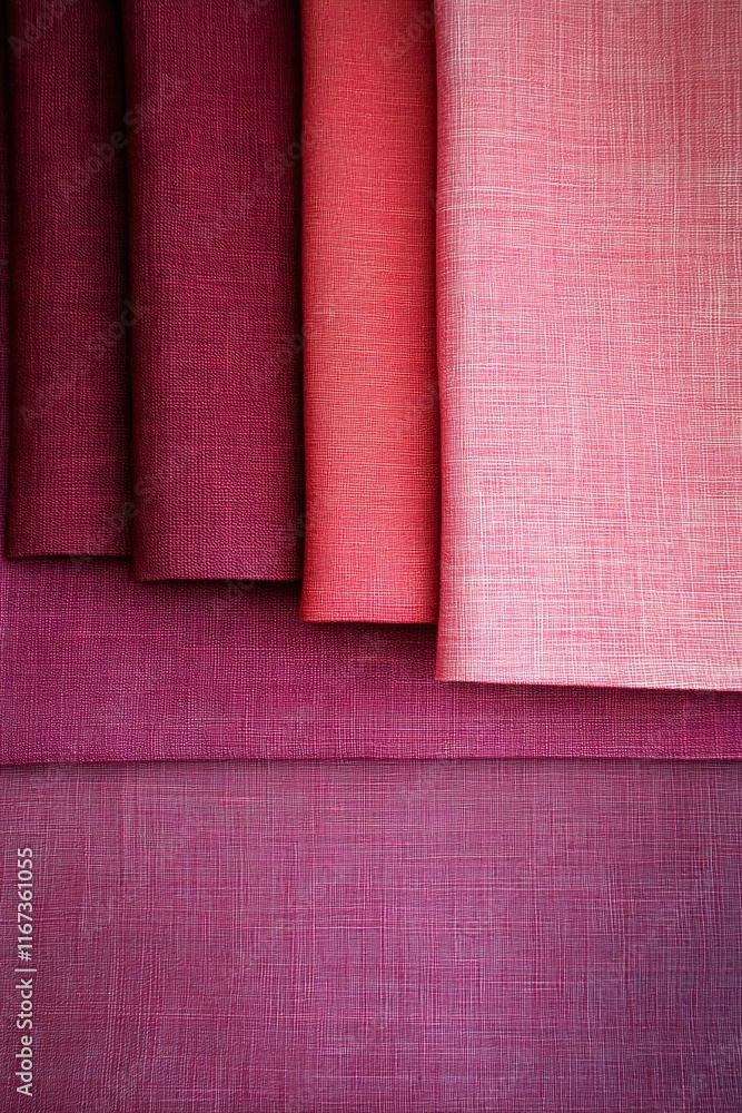 Aufkleber gradient background blending deep coral into burgundy with a soft grain texture overlay.