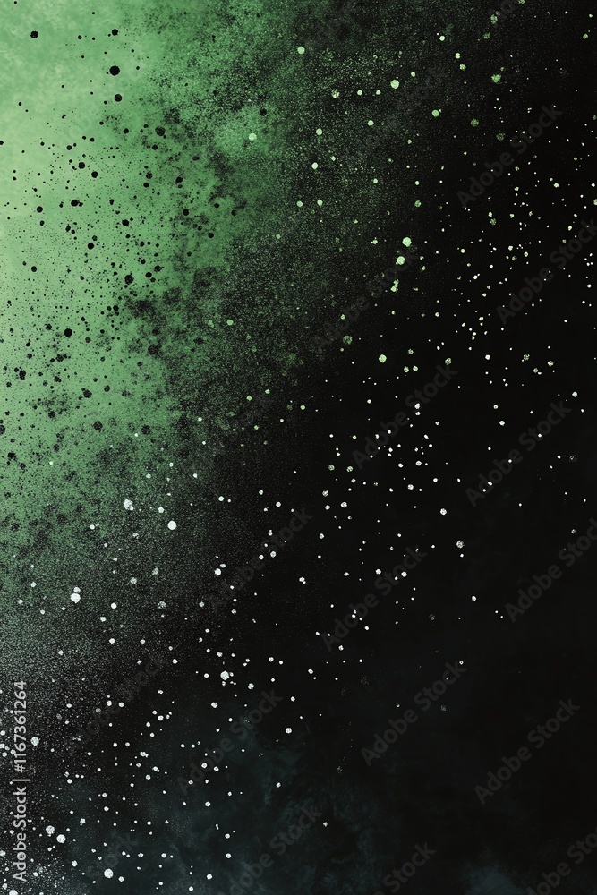 Poster gradient banner blending dark olive green into charcoal with soft speckled noise for depth.
