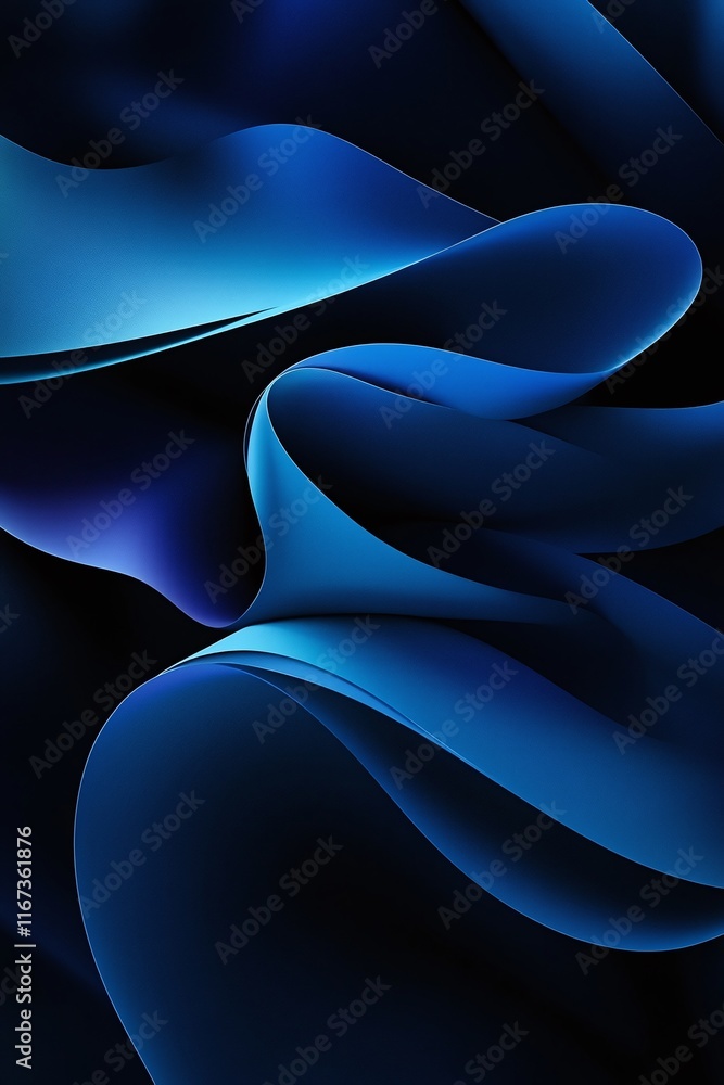 Poster gradient banner blending deep blue into black textured with subtle grain for a moody feel.