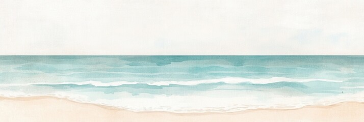 Obraz premium Tranquil ocean scene with gentle waves capturing serenity of a calm sea
