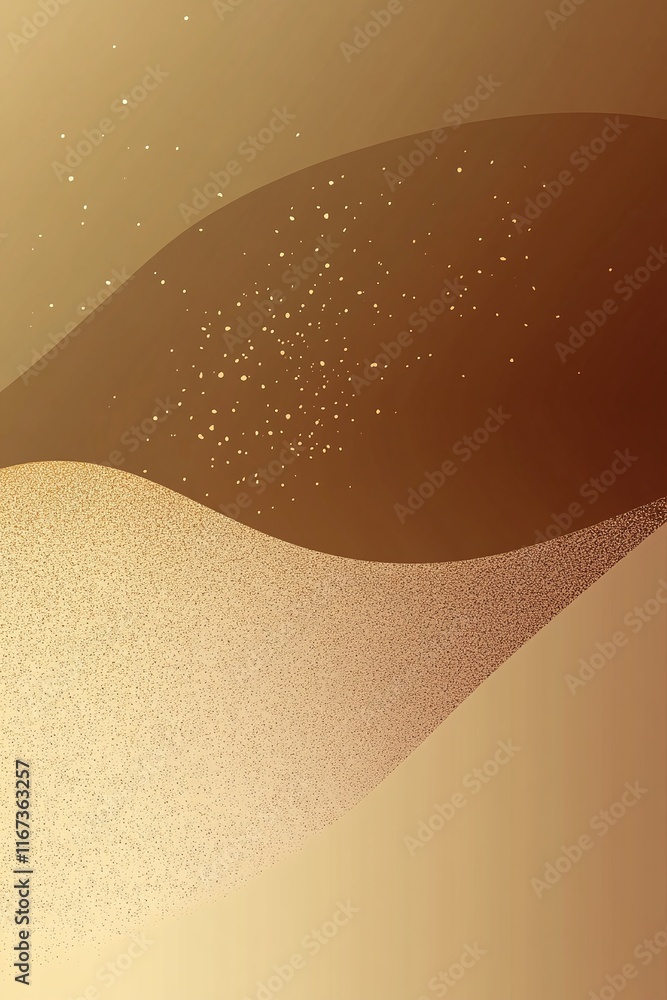 Poster gradient poster design with muted gold transitioning into bronze with subtle speckled noise.