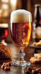 Large Mug of Craft Beer. Pint of Refreshing Ale