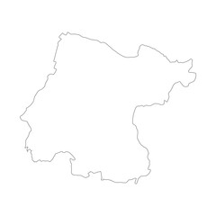 Fototapeta premium Guanajuato state blank outline map
