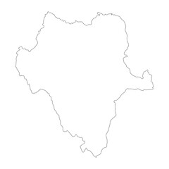Obraz premium Durango state blank outline map