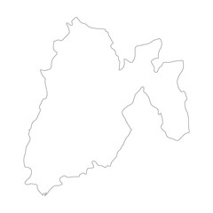Fototapeta premium Mexico state blank outline map