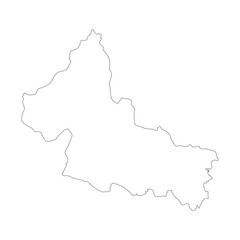 San Luis Potosi state blank outline map