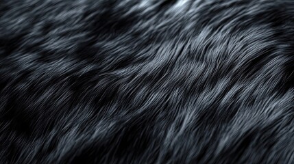Naklejka premium Dark Grey Fur Texture Abstract Background