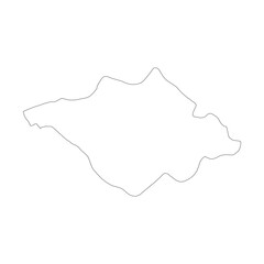 Tlaxcala state blank outline map