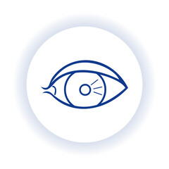 Fototapeta premium Detailed medical illustration of a human eye showcasing anatomical features