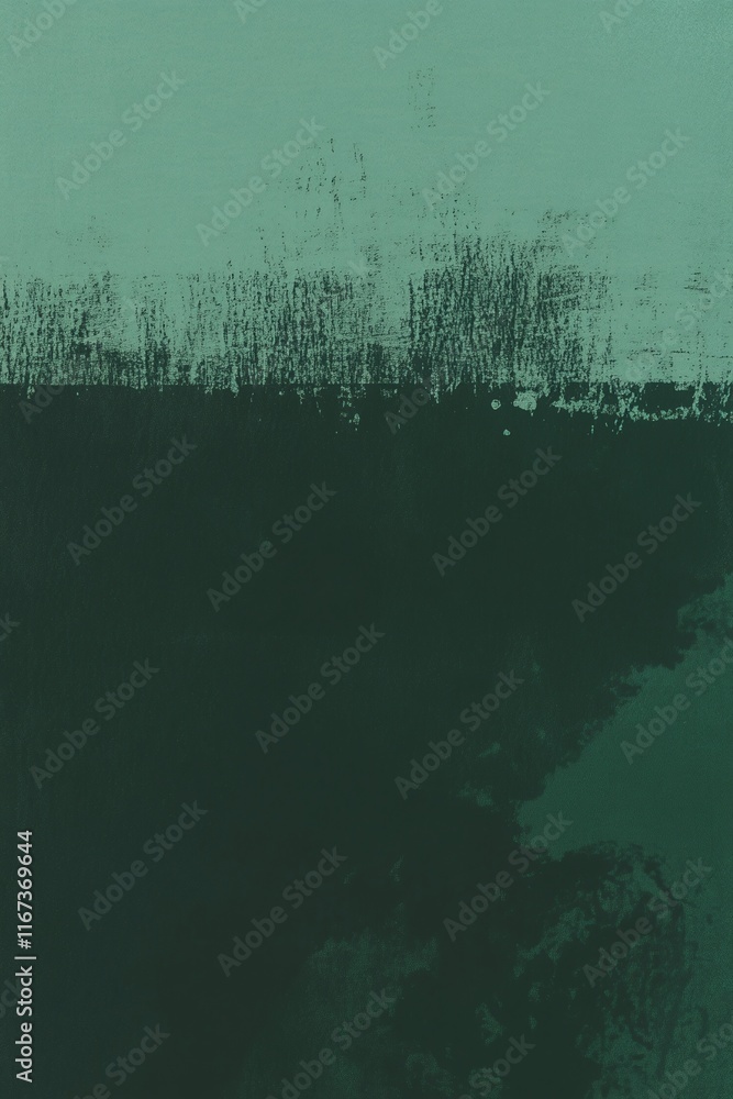 Poster noise-textured poster design featuring dark green transitioning to a muted olive gradient.