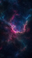 Abstract galaxy-inspired design with bold neon swirls cosmic space digital art vibrant colors aesthetic viewpoint