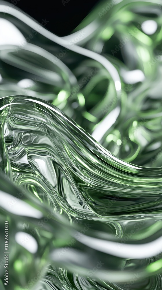 Poster dynamic abstract water flow studio environment hyperrealistic detail close-up view fluid motion conc