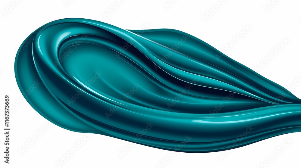 Poster teal liquid swirl: abstract dynamic flow of teal liquid, creating a mesmerizing and elegant design. 