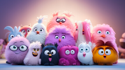 Obraz premium Adventures of the Furry Friends