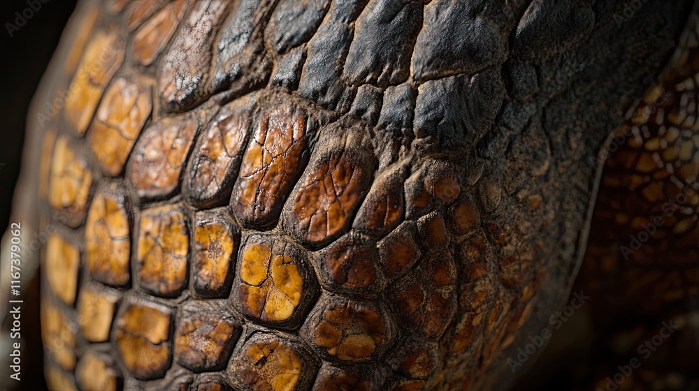 Poster close up of a turtles textured shell