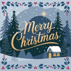 Fototapeta premium Christmas card. Generative AI.