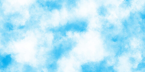 Abstract Watercolor shades blurry and defocused Cloudy Blue Sky Background, Light sky blue shades watercolor background, Abstract grunge tint light blue watercolor background.