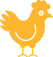 isolated cute chicken icon symbol Vector, cute chicken Silhouette, cute chicken icon set,cute chicken logo, cute chicken Vector illustration, Vector Graphic, EPS 10 , clip art work,