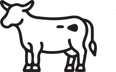 isolated Cow icon symbol Vector, Cow Silhouette, Cow icon set,Cow logo, Cow Vector illustration, Vector Graphic, EPS 10 , clip art work,