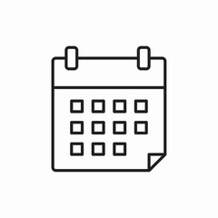 calendar schedule appointment date icon vector sign
