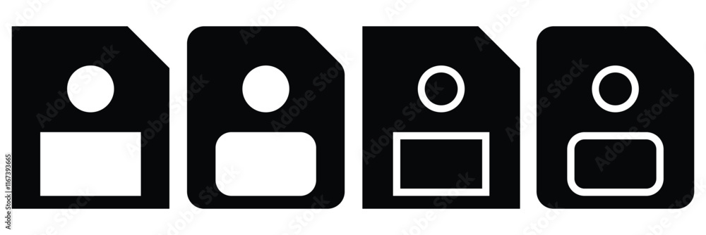 Poster floppy disk line icon vector illustration set. floppy disk icon solid style. simple solid style. sav