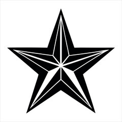 Obraz premium 3D Star Icon Vector Illustration.