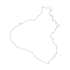 Obraz premium Taranaki blank outline map