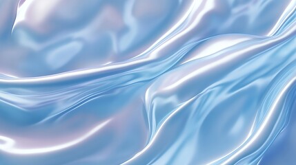 Obraz premium Abstract Blue Silk Draped Fabric Background