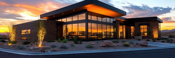 Fototapeta premium real estate photo of modern retirement 