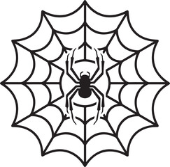 Spider Net isolated on white background