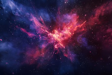 Cosmic Nebula Explosion Stellar Burst In Space