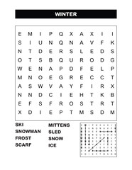 word search Winter