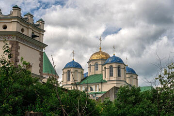 The ancient Mezhyritsa monastery in the Rivne region.