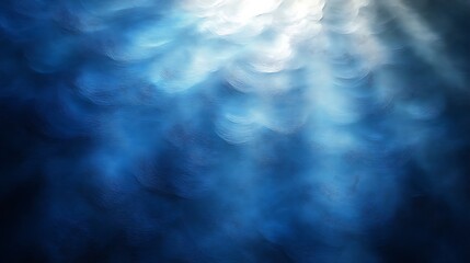 Abstract blue light bokeh background.