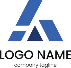 Modern Letter A Logo Design for Brands
