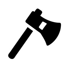 axe vector black icon