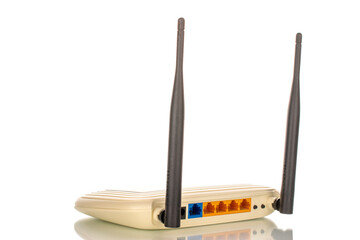 One router, macro. isolated on white background